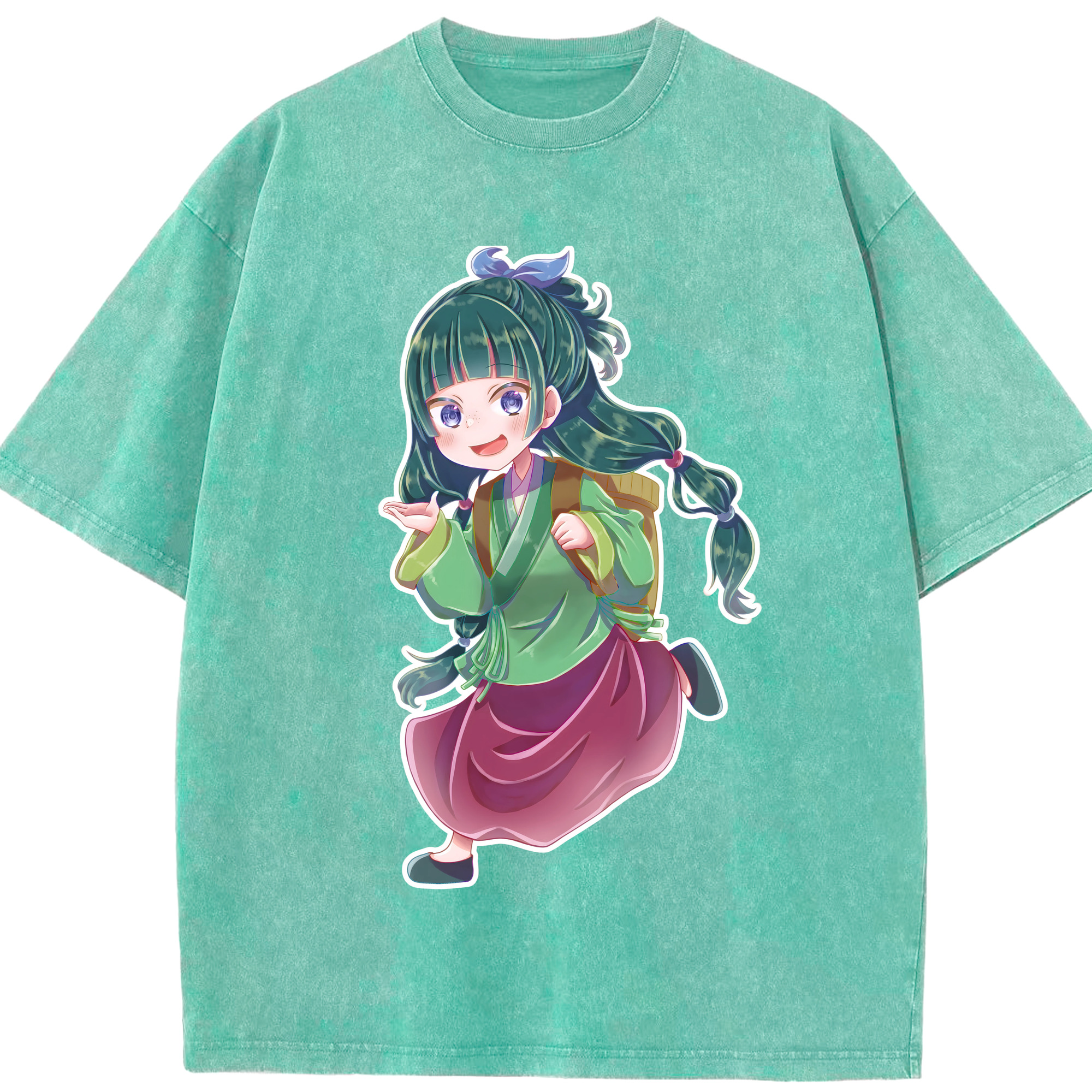 （画像用） 薬屋のひとりごと The Apothecary Diaries 綿100% ヴィンテージ風 半袖Tシャツ（フロントプリント）